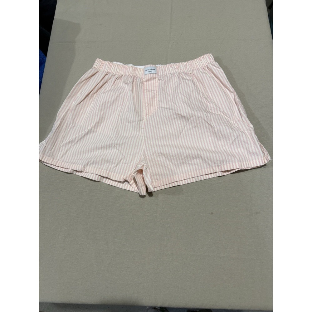 Speltham London Classic Pink Striped Boxer Shorts Women's Size XL